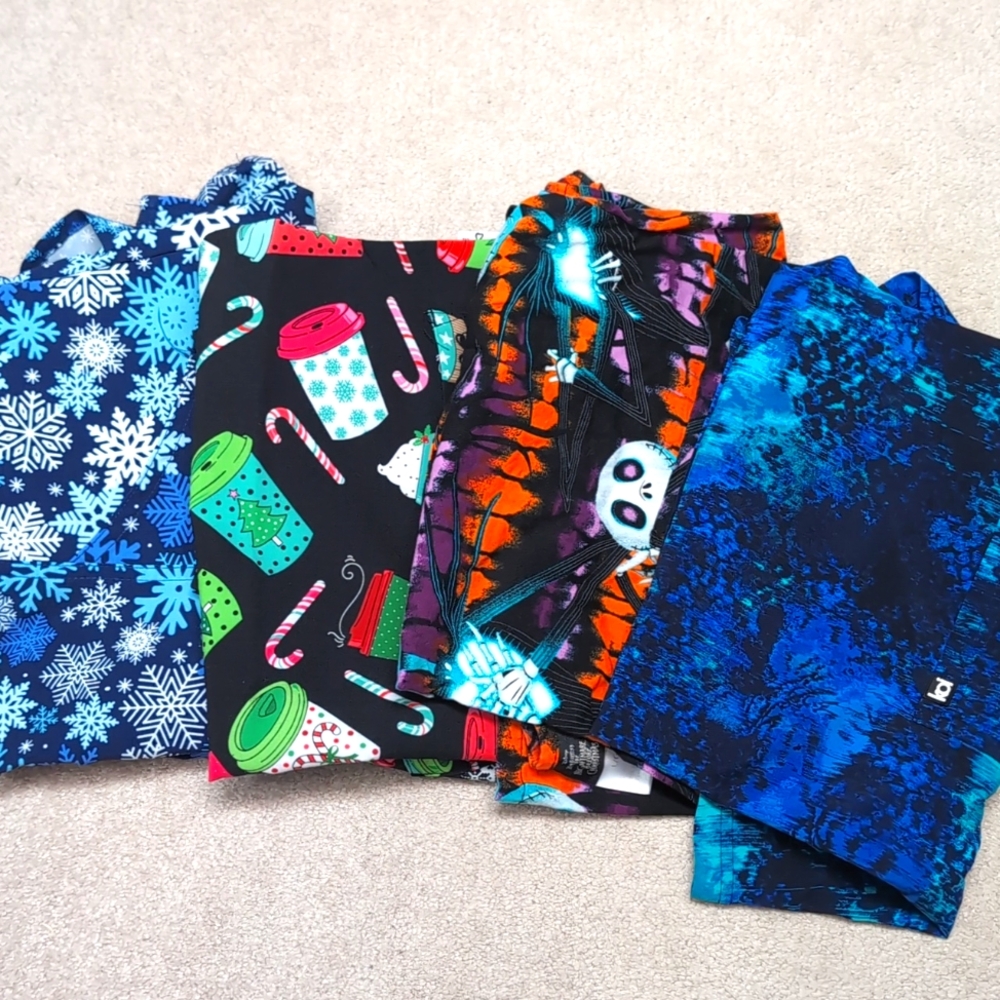 Lot of 4 Scrub Tops
